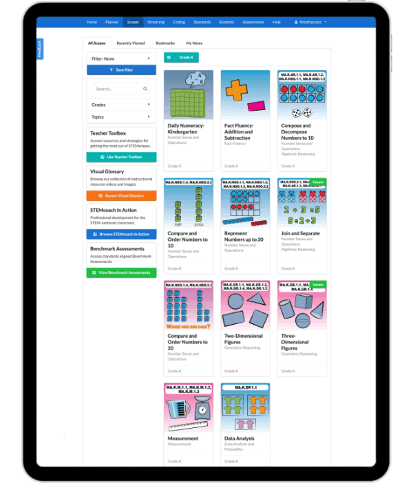 Tablet Device Screen